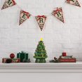 thumbnail image 4 of Mr. Christmas 12" Nostalgic Ceramic Lit Tree, Green, 4 of 6