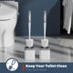 thumbnail image 4 of Escobilla de baño Holaloha, paquete de 2 con soporte, color blanco, 4 of 7