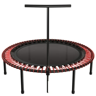 bellicon Jumping Fitness Trampoline, 54” Hexagon, Orange, T-Bar