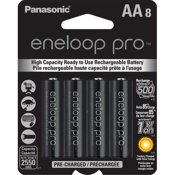 Panasonic Eneloop Pro Aa 8 Pack Walmart Com Walmart Com
