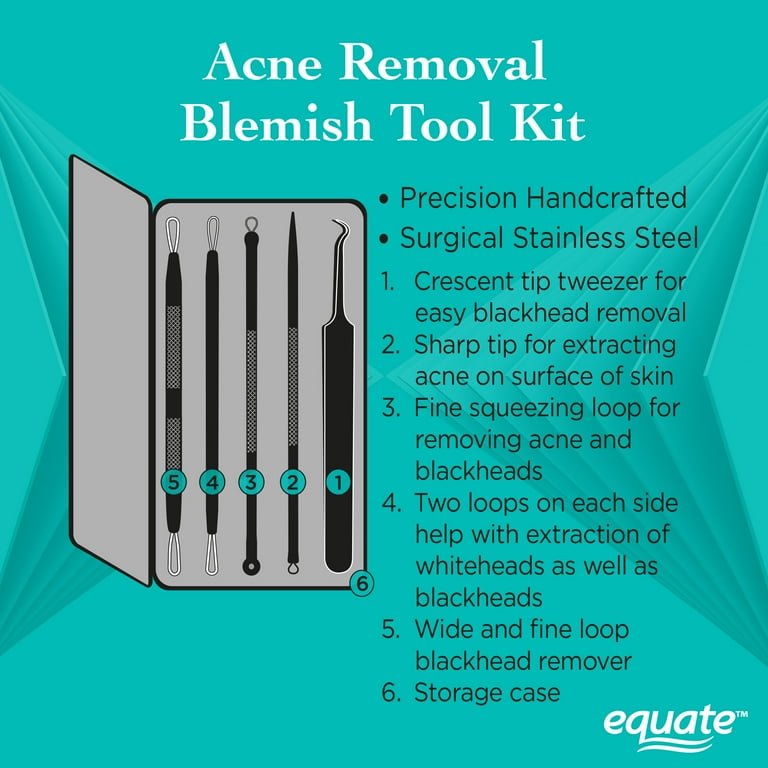 Equate Acne Removal Blemish Tool Set, 5 Count