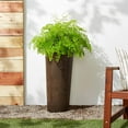 thumbnail image 5 of Arcadia Garden Products 13x28" PSW Contempo Tall Round Planter, Chocolate Marble, 5 of 5