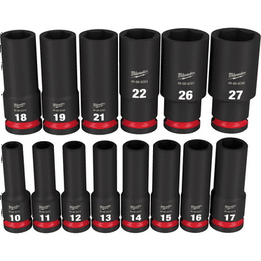 Milwaukee 49-66-7014 SHOCKWAVE Impact Duty 1/2" Drive Socket Set Metric