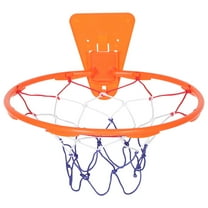 SOPOTUTU Orange Indoor Basketball Hoop Wall Mounted Plastic Backboard No Drilling Easy Setup for Kids and Adults