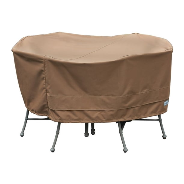 Sure Fit Slipcovers Patio Armor Earth Round Table And Chair Cover 23h Walmart Com Walmart Com