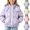 Purple, variant on Fancifize Winter Warm Puffer Jacket for Girls, Zip Up Long Sleeve Hooded Coat, Kids Lightweight Cozy Outerwear with Pockets 3-12Y