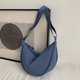 thumbnail image 4 of (Doble Por La Mitad para Caber en El Paquete) Bolso Bandolera para Mujer Color Sólido E Informal A La E2012 Lake Blue, 4 of 8
