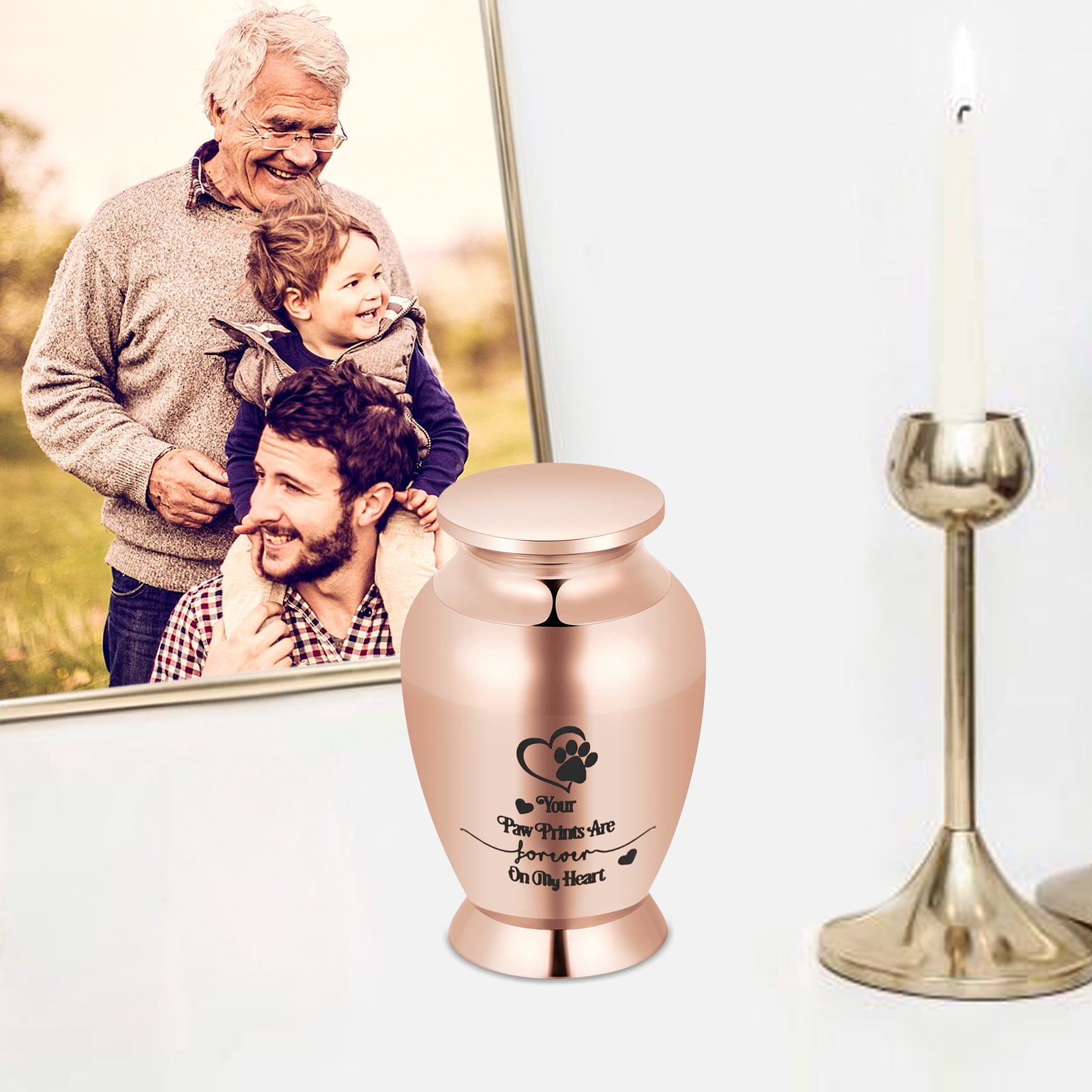 Small Keepsake Urns for Human Ashes 2.82 Inch Urn Cremation Urns for Ashes Stainless Steel Memorial Ashes Holder-Decorative Urns Keepsake Urns for Pet Cremation Urn