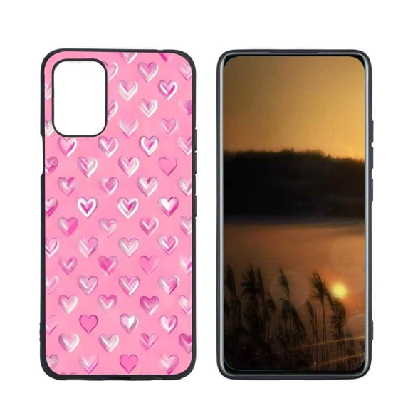 Compatible with LG K53 Phone Case, Hearts-200 Case Silicone Protective for Teen Girl Boy Case for LG K53