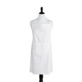 thumbnail image 5 of CC Home Furnishings Chino Cotton Unisex Kitchen Chef Apron - 38" - White, 5 of 8
