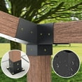 thumbnail image 4 of Slanted Roof Pergola Brackets Wall Mount with Hardware for 4X4 Inch Porch Gazebo, 4 of 9