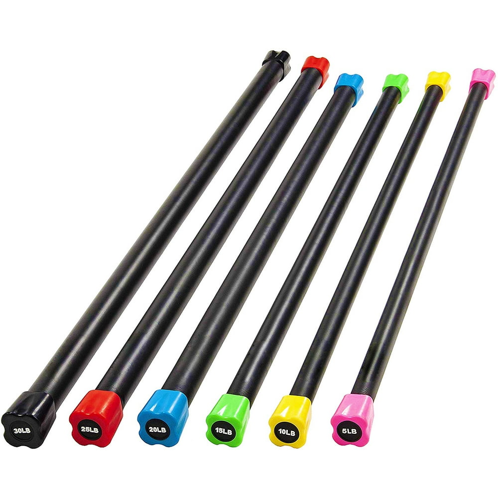 Everyday Essentials Weighted Workout Bar, 530 lbs