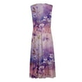 thumbnail image 6 of Baqcunre Casual Dresses for Women Sundresses for Women Elegant Wrap V Neck Sleeveless Maxi Dress Trendy Floral Print Flowy Beach Dress Dresses for Women 2024 Summer Dresses for Women 2024, 6 of 6