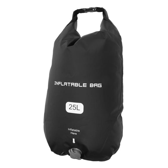 Inflatable Bag, Eco Friendly Shopping Bag 2 in 1 Black Multifunction Portable  for Travel Shopping Outdoor