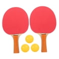 thumbnail image 4 of Hemoton 2pcs Rubber Faced Table Tennis Racket Beginner Training -pong Board Table Tennis Racket Set, 4 of 8