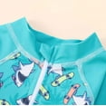 thumbnail image 6 of Boys Swimwear Long Sleeve Rash Guard Print Swimsuits For Baby Toddler Beach Pool Swimming Sun Outfit Summer Bathing Suit, 6 of 7