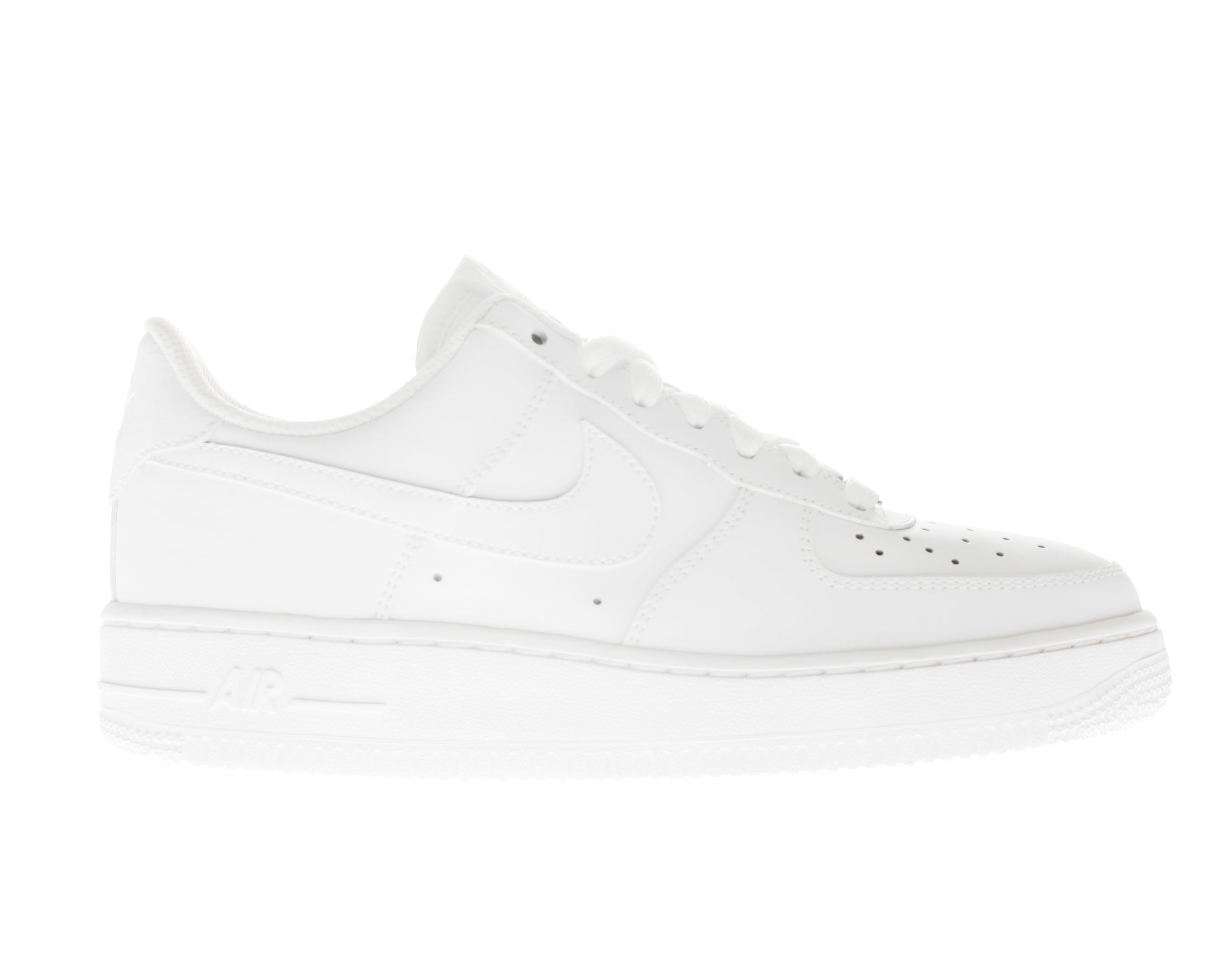 all white low top forces