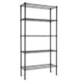 thumbnail image 1 of Amazon Basics - Estantería de almacenamiento ajustable de alambre de acero resistente de 5 estantes para cocina, garaje, 92 cm de largo x 36 cm de ancho x 183 cm de alto, negro, 1 of 8