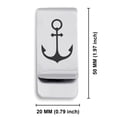 thumbnail image 2 of Stainless Steel Religious Anchor Classic Slim Money Clip Credit Card Holder, 2 of 2
