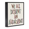 thumbnail image 3 of Stupell Industries Shabby Chic Alcoholiday Funny Phrase Black Framed Giclee Art, 12 x 12, by Anne Tavoletti, 3 of 8