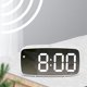 thumbnail image 2 of Reloj despertador LED uperficie de espejo, modo de repetición, escritorio moderno, de 2 niveles, reloj para dormitorio, , Espejo Baoblaze Reloj digital, 2 of 8