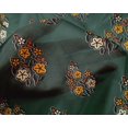 thumbnail image 4 of oneOone Silk Tabby Fabric Leaves & Floral Block Print Sewing Fabric BTY 42 Inch Wide, 4 of 5