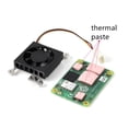 thumbnail image 3 of Passive Cooling Radiator Low Noise Speed Fan for Raspberry Pi Compute Module 4 CM4, 3007, 3 of 9