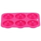 thumbnail image 2 of Molde para donas de 6 rejillas, molde redondo de silicona para pastel de chocolate, molde para pan, bandeja para hornear, accesorio, rojo rosa, 2 of 14