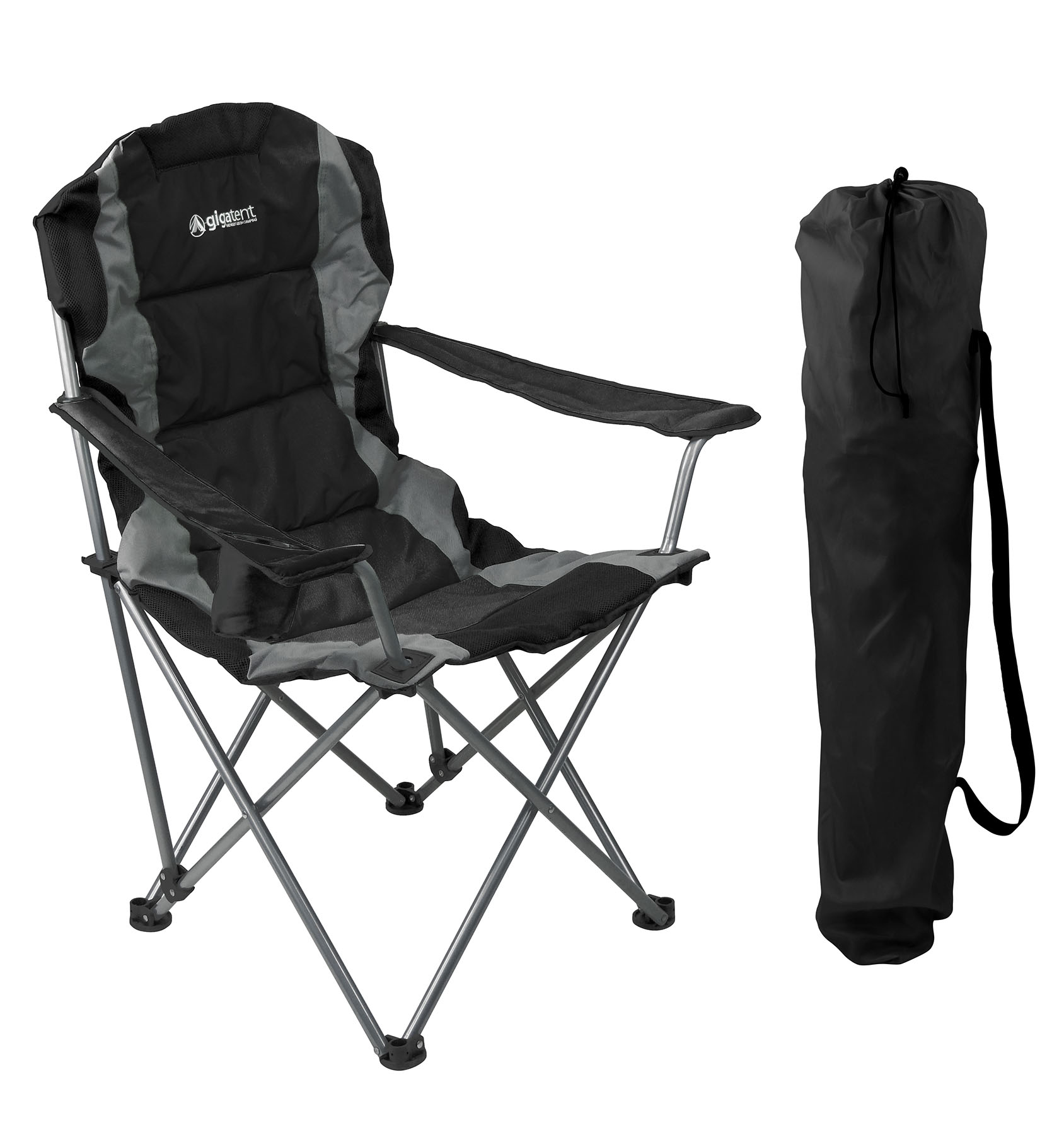 GigaTent Outdoor Camping Chair - Lightweight, Portable Design (Black) - image 3 of 8