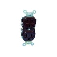 thumbnail image 1 of Enchufe eléctrico Leviton 5800-SP, 20 amperios, 125 V, dúplex, marrón, 1 of 4