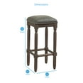 thumbnail image 2 of American Woodcrafters Bronson 26-inch Driftwood Gray Wood Backless Counter Stool, 2 of 4