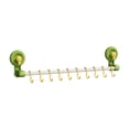 thumbnail image 3 of Estante para utensilios,Estante para utensilios de cocina con 10 ganchos para colgar,Soporte para utensilios de cocina compacto de pared,Riel para colgar toallas con ventosa,instalación, 3 of 8