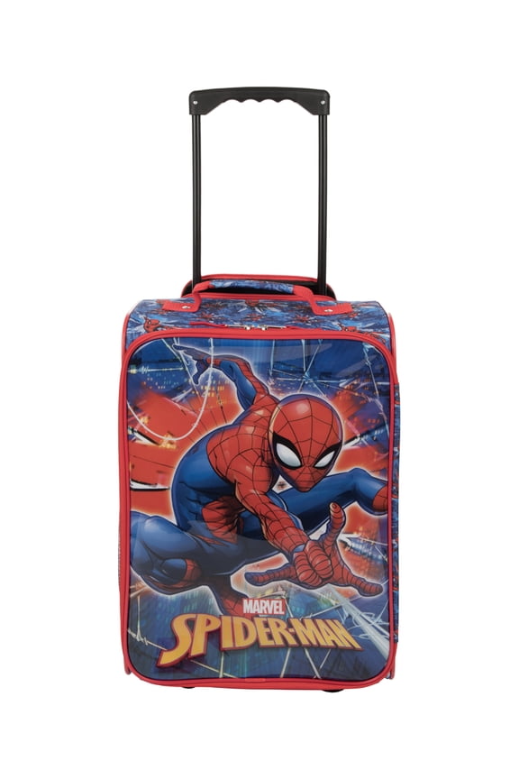 Bioworld 18 inch Marvel Spider-Man Spiderman Soft Sided Softside Kids' Rolling Pilot Case Luggage