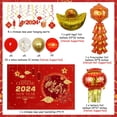 thumbnail image 5 of Chinese New Year Decoration 2024 Year of the Rabbit 2024 Decorations Chinese New Year Backdrop Balloon Hanging Swirl For Chinese Lunar New Year Party Happy New Year Spring Festival Party Supplies, 5 of 6