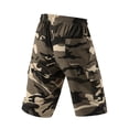 thumbnail image 6 of Relaxed Fit Camouflage Cargo Shorts Men's Casual Drawstring Capri Cargo Pants Camo Shorts Multi-Pocket Elastic Waist, 2XL, 6 of 8