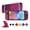 Gradient Purple Red, variant on PlayVital Clear Case for Nintendo Switch 2 - Atomic Purple & Rose Red Hard Shell w/ Foldable Stand