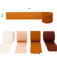 thumbnail image 3 of Wedding Decorations, 8 Rolls Rust Orange Brown Crepe Paper Streamers for Rustic Fall Wedding, Bridal Shower, Retro Party, Spring, Summer Decor, Birthday, 82 Ft Long, 3 of 9