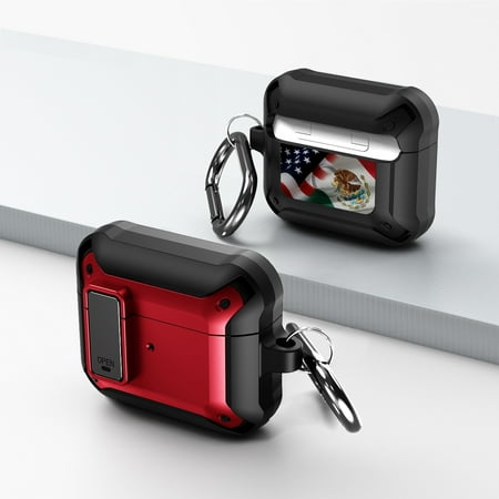 Duo Shield Secure Lock Designed For AirPods 3rd Gen With Hook  Red/Black price history on PriceWatchPro