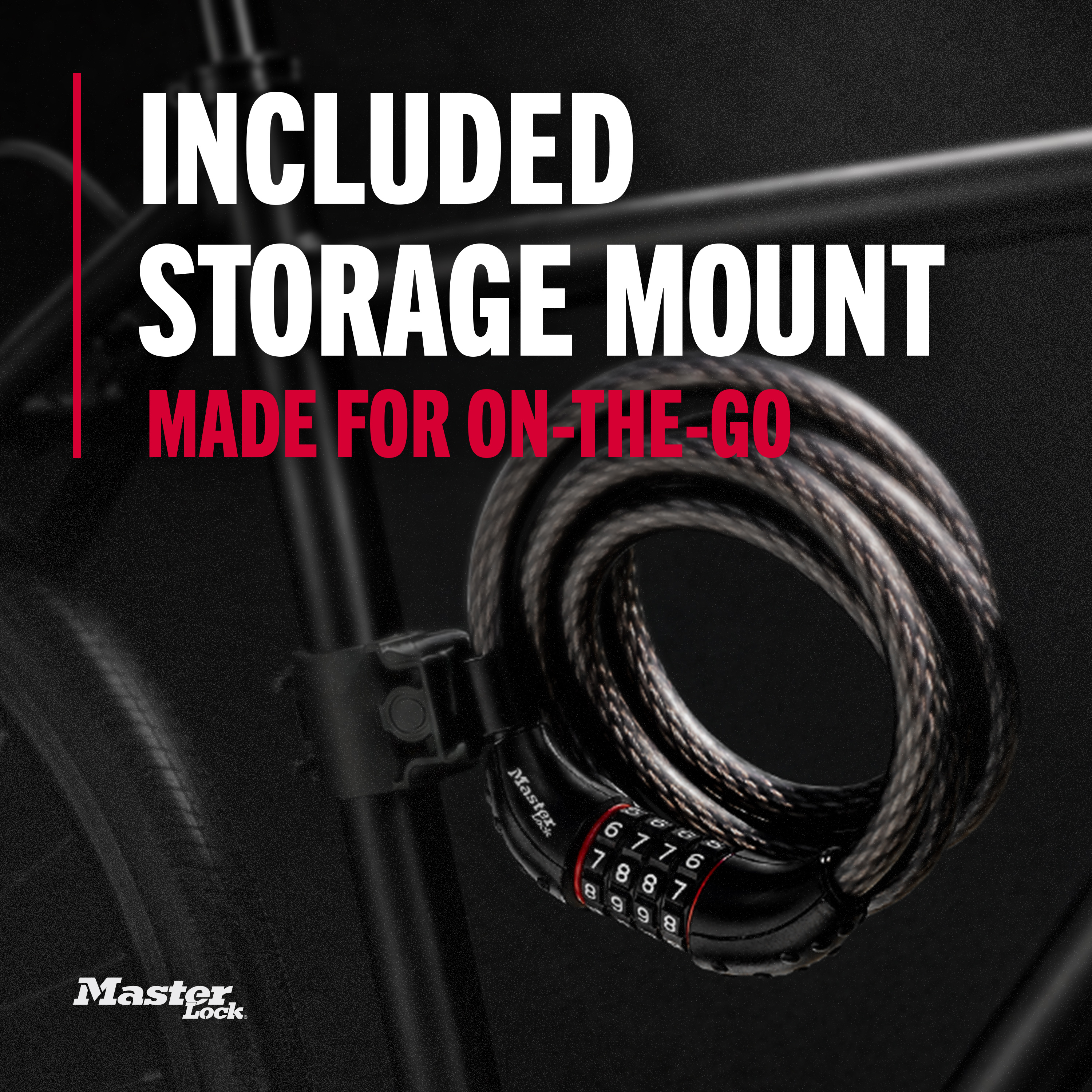 Master Lock Cable Bike Lock, 6 ft. Combination photo 5