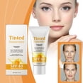 thumbnail image 3 of Ganfancp Vitamina C Protector Solar Hidratante Aislante Luminoso Loción Solar de Alta Protección Crema de Maquillaje Natural 40G Ofertas Flash Liquidación 1* Protector Solar con Vitamina C, 3 of 7
