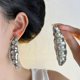 thumbnail image 2 of Women's Fashion Drop Ear Studs Jewelry Metal Plated Dangle Earrings in Pea Style with Vintage Imitation Pearls, 2 of 4