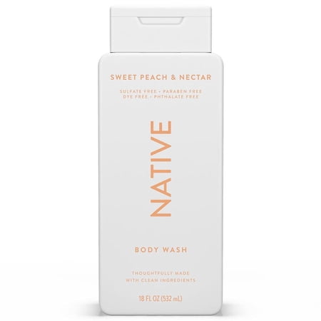 Native Body Wash Sweet Peach & Nectar 18.0 fl oz