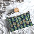 thumbnail image 3 of Cauagu Colorful Pineapples Print Pillow Covers with Envelope Closure,1PC Pillow Cases Decorative Pillow Case for Bed & Couch, Pillows Not Included-20"x30", 3 of 6