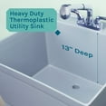thumbnail image 6 of Tehila Grey 19 Gallon Utility Sink Chrome Finish Pull-Out Faucet for Laundry Room, Basement, Garage, 6 of 9