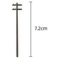 thumbnail image 2 of 10Pcs Mini Electric Line Pole for Train Railways Scenery Decor Micro Landscape 1/100 7.2cm, 2 of 9