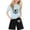 Light Blue, variant on Gaexia Girls Summer Outfits Size 10-12 Floral Print Shorts Outfits Clothes Cotton Outfits Short Blouse and Shorts Summer Shorts Sets Little Girls