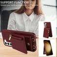 thumbnail image 5 of Dteck for Samsung Galaxy S21+ Plus Case with RFID Blocking Card Holder, Galaxy S21 Plus Crossbody Wallet Case Shockproof Purse PU Leather Protective Back Cover 6.6 Inch,Winered, 5 of 9