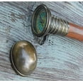 thumbnail image 3 of Vintage Brass Telescope Walking Stick with Compass | Nautical Spyglass Wooden Cane – 3 Fold | Maritime Treasures, 3 of 5