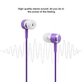 thumbnail image 4 of SHARE SUNSHINE Wired Earplug In-Ear Stereo In-Line Universal Headphones-Purple, 4 of 5