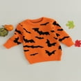 thumbnail image 4 of Chandail Tricoté pour Bébé Fille Garçon, Chandail d'Halloween, Chandail Molletonné Chaud à Col Rond, Manches Longues, Hauts pour Nourrisson Tout-Petit, 4 of 8
